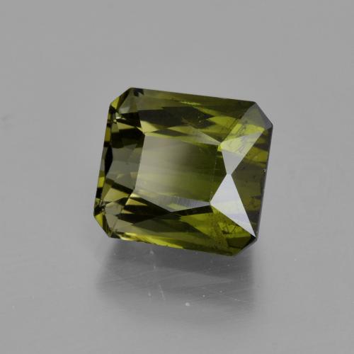 Turmalina Verde oscuro natural de 3.18 ct, Corte Octágono / Esmeralda, VS-SI