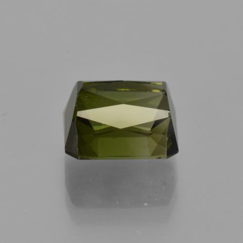 Turmalina Verde oscuro natural de 3.18 ct, Corte Octágono / Esmeralda, VS-SI