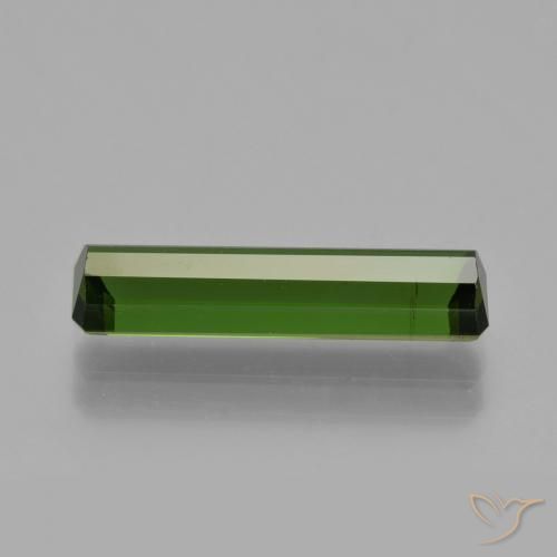 Turmalina Verde oscuro natural de 2.11 ct, Corte Octágono / Esmeralda, VS-SI