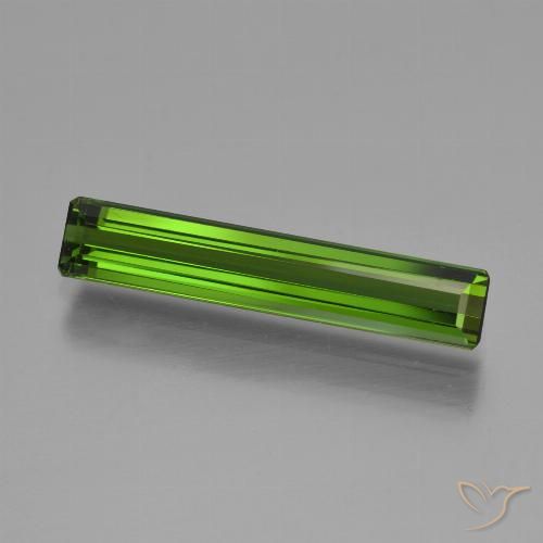 2.40ct Natural Verde oscuro Turmalina, corte esmeralda, VVS-VS