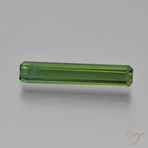 2.20ct Natural Verde oscuro Turmalina, corte esmeralda, VVS