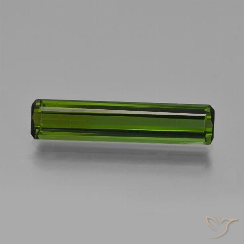 2.33ct Natural Verde terroso oscuro Turmalina, corte esmeralda, VS