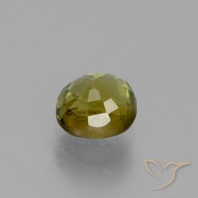 Turmalina Dorado terroso natural de 0.81 ct, Ovalada, VS-SI