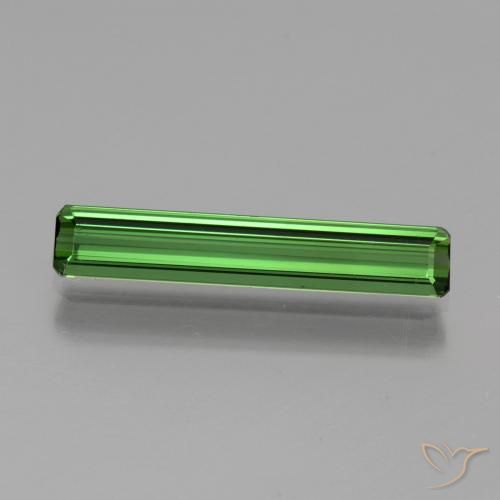 1.58ct Natural Verde medio Turmalina, corte esmeralda, VVS