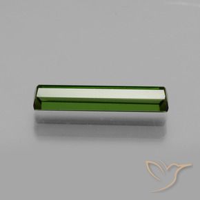 Turmalina Verde oscuro natural de 1.58 ct, Corte Octágono / Esmeralda, VVS