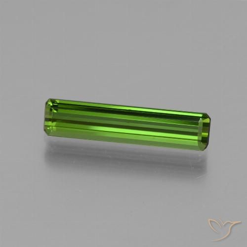 1.54ct Natural Verde medio Turmalina, corte esmeralda, VVS-VS