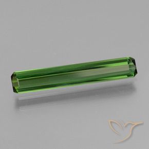Turmalina Verde medio natural de 1.54 ct, Corte Octágono / Esmeralda, VVS