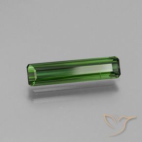 Turmalina Verde oscuro natural de 1.50 ct, Corte Octágono / Esmeralda, VS-SI