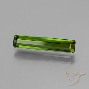 Turmalina Verde oscuro natural de 1.58 ct, Corte Octágono / Esmeralda, VS