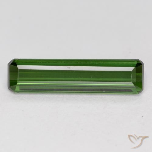 Turmalina Verde medio natural de 1.16 ct, Corte Octágono / Esmeralda, VVS