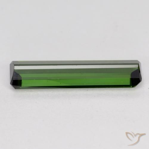 Turmalina Verde medio natural de 1.16 ct, Corte Octágono / Esmeralda, VVS