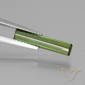 Turmalina Verde medio natural de 1.08 ct, Corte Octágono / Esmeralda, VVS