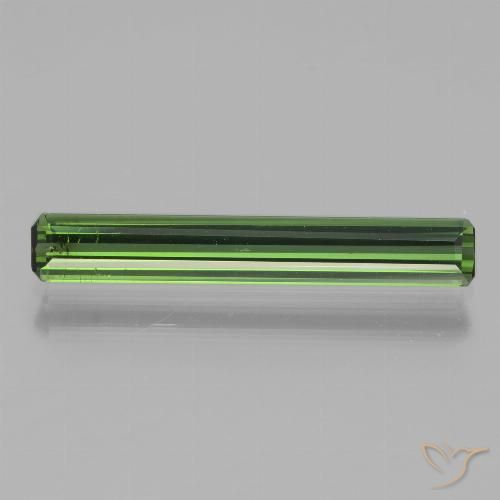 1.70ct Natural Verde oscuro Turmalina, corte esmeralda, VS-SI