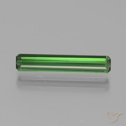 1.80ct Natural Verde oscuro Turmalina, corte esmeralda, VVS-VS