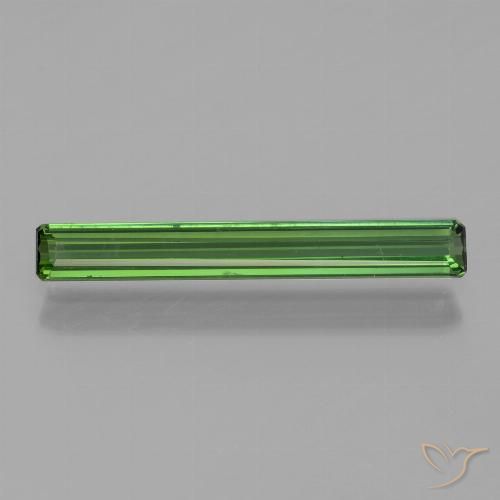 1.36ct Natural Verde oscuro medio Turmalina, corte esmeralda, VVS-VS