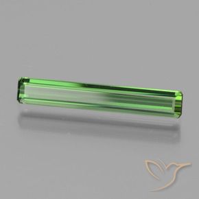 Turmalina Verde medio natural de 1.37 ct, Corte Octágono / Esmeralda, VVS