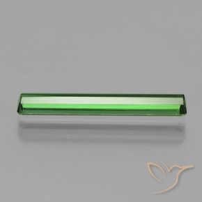 Turmalina Verde medio natural de 1.37 ct, Corte Octágono / Esmeralda, VVS