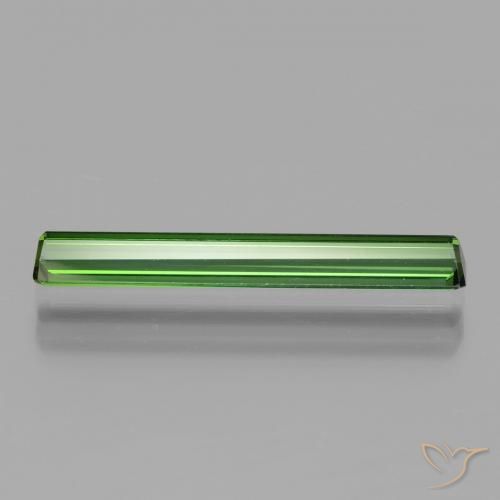 Turmalina Verde oscuro natural de 1.65 ct, Corte Octágono / Esmeralda, VVS