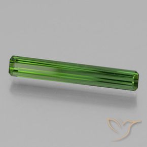 Turmalina Verde medio natural de 1.24 ct, Corte Octágono / Esmeralda, VVS-VS