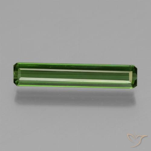 1.24ct Natural Verde medio Turmalina, corte esmeralda, VVS-VS