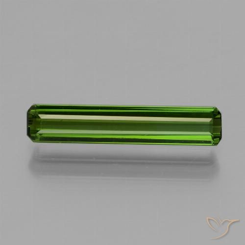1.49ct Natural Verde medio Turmalina, corte esmeralda, VVS