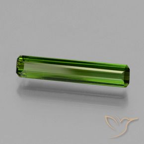 Turmalina Verde medio natural de 1.49 ct, Corte Octágono / Esmeralda, VVS