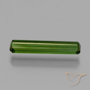 Turmalina Verde medio natural de 1.49 ct, Corte Octágono / Esmeralda, VVS