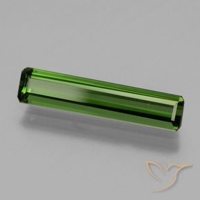 Turmalina Verde oscuro natural de 1.30 ct, Corte Octágono / Esmeralda, VVS