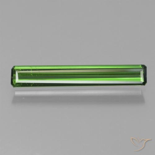 1.08ct Natural Verde Turmalina, corte esmeralda, VS