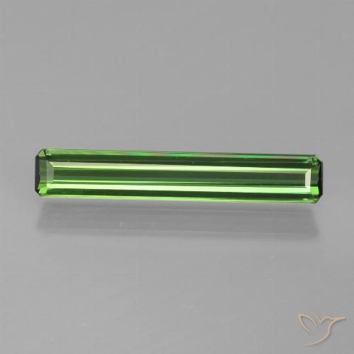 1.19ct Natural Verde Turmalina, corte esmeralda, VVS