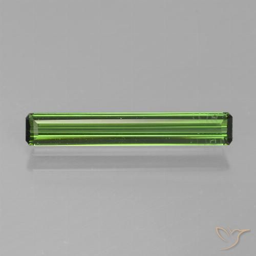 1.13ct Natural Verde oscuro Turmalina, corte esmeralda, VS