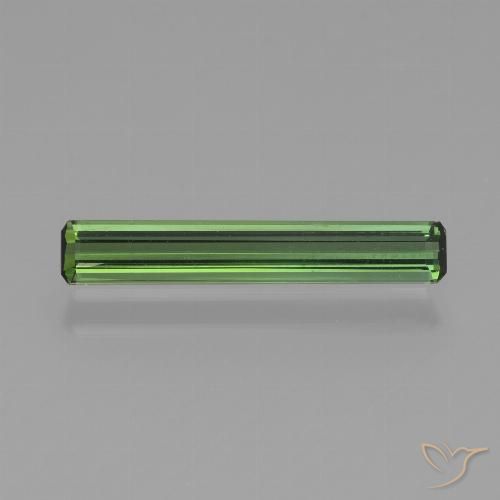 0.93ct Natural Verde Turmalina, corte esmeralda, VVS