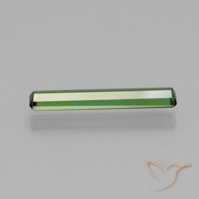 Turmalina Verde oscuro natural de 0.99 ct, Corte Octágono / Esmeralda, VS