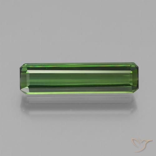 1.82ct Natural Verde oscuro Turmalina, corte esmeralda, VS