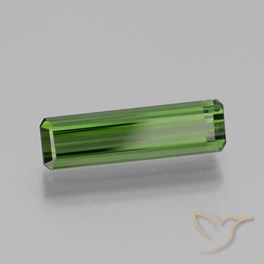 Turmalina Verde bosque natural de 1.39 ct, Corte Octágono / Esmeralda, VVS