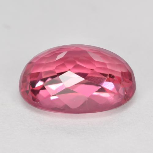 Turmalina rojo ponche de frutas natural de 2,34 ct, corte óvalo, VVS-VS