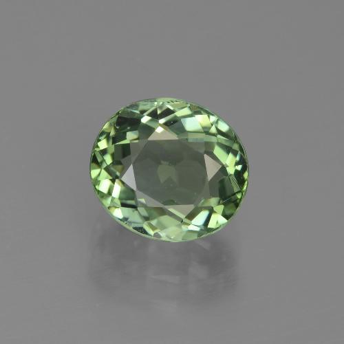 Turmalina verde bosque natural de 2,44 ct, corte óvalo, VVS