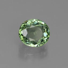 Turmalina verde bosque natural de 2,44 ct, corte óvalo, VVS