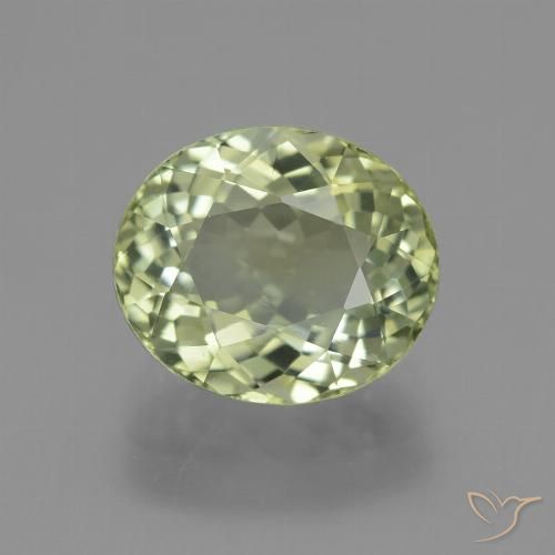 3.61ct Natural Verde medio turmalina, Ovalada, VVS