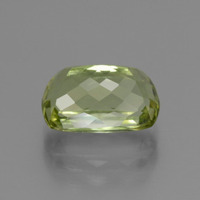 Turmalina verde cálido natural de 3,89 ct, corte cojín, VVS-VS