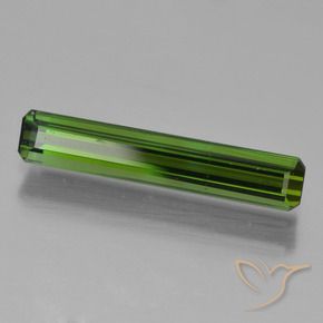 Turmalina Verde terroso oscuro natural de 1.25 ct, Corte Octágono / Esmeralda, VVS-VS