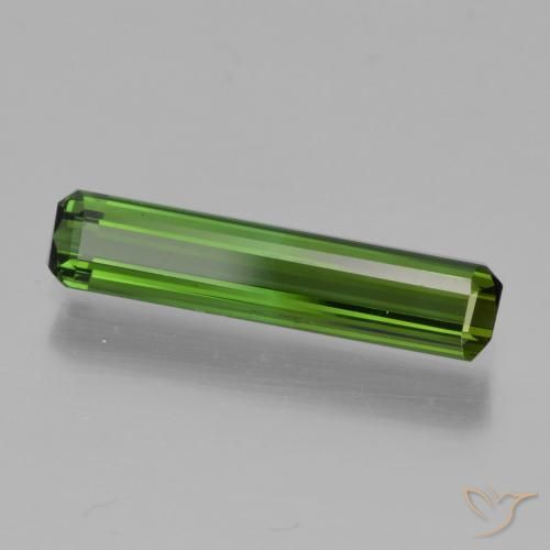 Turmalina Verde terroso natural de 1.14 ct, Corte Octágono / Esmeralda, VVS-VS