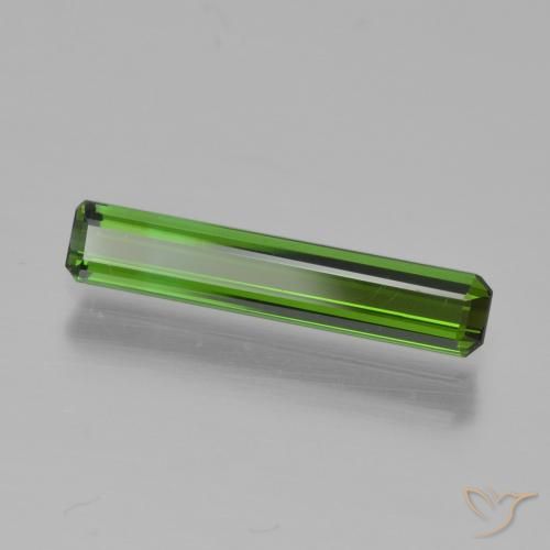 Turmalina Verde oscuro natural de 0.87 ct, Corte Octágono / Esmeralda, VVS-VS