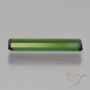 Turmalina Verde oscuro natural de 1.07 ct, Corte Octágono / Esmeralda, VVS-VS