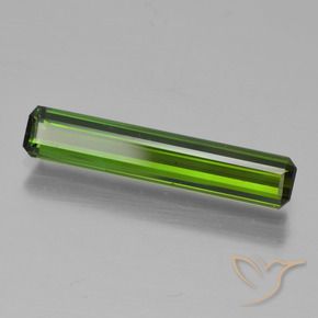 Turmalina Verde oscuro natural de 1.41 ct, Corte Octágono / Esmeralda, VVS-VS