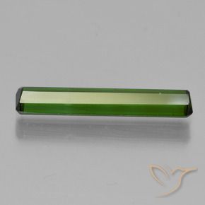 Turmalina Verde oscuro natural de 1.41 ct, Corte Octágono / Esmeralda, VVS-VS