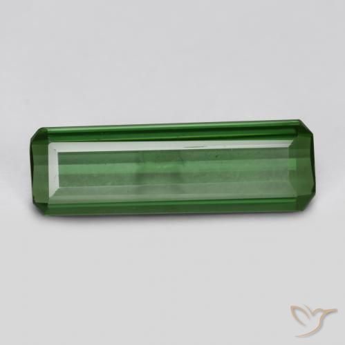 Turmalina Verde bosque natural de 0.76 ct, Corte Octágono / Esmeralda, VVS-VS