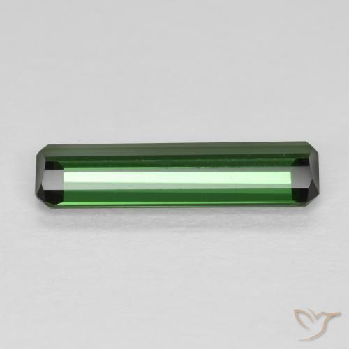 Turmalina Verde bosque natural de 0.76 ct, Corte Octágono / Esmeralda, VVS-VS