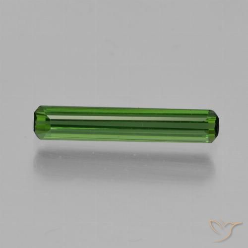 0.84ct Natural Verde medio Turmalina, corte esmeralda, VVS-VS