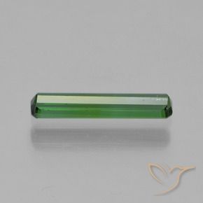 Turmalina Verde oscuro natural de 0.75 ct, Corte Octágono / Esmeralda, VVS